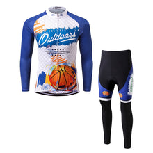 Cargar imagen en el visor de la galería, Thriller Rider Sports Ropa de Bicicleta Hombre Ciclismo Maillots y Culotte Largo Traje(The Great Outdoor)
