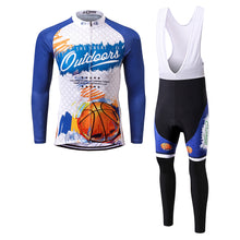 Load image into Gallery viewer, Thriller Rider Sports Bicycle Clothing Mens Cycling Jersey Long Sleeve and Bib Trousers Kit(The Great Outdoor)