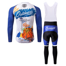 Load image into Gallery viewer, Thriller Rider Sports Bicycle Clothing Mens Cycling Jersey Long Sleeve and Bib Trousers Kit(The Great Outdoor)