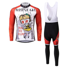 Load image into Gallery viewer, Thriller Rider Sports Bicycle Clothing Mens Cycling Jersey Long Sleeve and Bib Trousers Kit(Manipulated)
