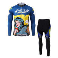 Carica l'immagine nel visualizzatore di Gallery, Thriller Rider Sports Abbigliamento per Biciclette Uomo Ciclismo Maglia e Pantaloni Lungo Combinazione(Riders)