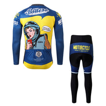 Carica l'immagine nel visualizzatore di Gallery, Thriller Rider Sports Abbigliamento per Biciclette Uomo Ciclismo Maglia e Pantaloni Lungo Combinazione(Riders)