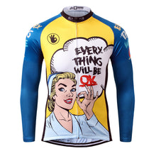 Load image into Gallery viewer, Thriller Rider Sports Bicycle Clothing Mens Cycling Jersey Long Sleeve(Everything Will Be OK)