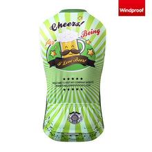 Lade das Bild in den Galerie-Viewer, Thriller Rider Sports Fahrradbekleidung Herren Fahrradweste Radweste Ärmellos Windweste(Cheer for Being)