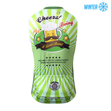 Lade das Bild in den Galerie-Viewer, Thriller Rider Sports Fahrradbekleidung Herren Fahrradweste Radweste Ärmellos Winterweste/Thermoweste(Cheer for Being)