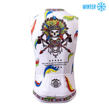 Lade das Bild in den Galerie-Viewer, Thriller Rider Sports Fahrradbekleidung Herren Fahrradweste Radweste Ärmellos Winterweste/Thermoweste(Indian)