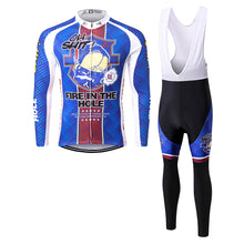 Load image into Gallery viewer, Thriller Rider Sports Bicycle Clothing Mens Cycling Jersey Long Sleeve and Bib Trousers Kit(Fire in The Hole)