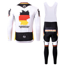 Load image into Gallery viewer, Thriller Rider Sports Bicycle Clothing Mens Cycling Jersey Long Sleeve and Bib Trousers Kit(Germany)
