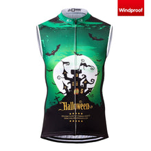 Load image into Gallery viewer, Thriller Rider Sports Bicycle Clothing Mens Cycling Vests Windproof Sleeveless(Ghost Castle)