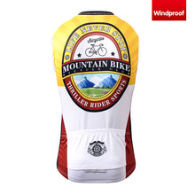 Carica l'immagine nel visualizzatore di Gallery, Thriller Rider Sports Abbigliamento per Biciclette Uomo Ciclismo Gilet Antivento Senza Maniche(Mountian Bike Bicycle Club)