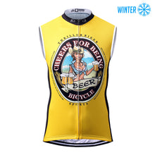 Load image into Gallery viewer, Thriller Rider Sports Bicycle Clothing Mens Cycling Vests Winter Sleeveless(Cheer for Being)