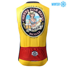 Load image into Gallery viewer, Thriller Rider Sports Bicycle Clothing Mens Cycling Vests Winter Sleeveless(Cheer for Being)