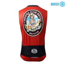 Load image into Gallery viewer, Thriller Rider Sports Bicycle Clothing Mens Cycling Vests Winter Sleeveless(Cheer for Being)