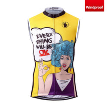 画像をギャラリービューアに読み込む, Thriller Rider Sports 自転車の服 メンズ サイクルベスト ノースリーブ 防風(Everything Will Be OK)