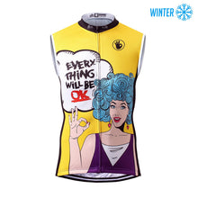 Cargar imagen en el visor de la galería, Thriller Rider Sports Ropa de Bicicleta Hombre Ciclismo Chalecos Sin Mangas Invierno/Térmico(Everything Will Be OK)