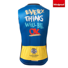 Lade das Bild in den Galerie-Viewer, Thriller Rider Sports Fahrradbekleidung Herren Fahrradweste Radweste Ärmellos Windweste(Everything Will Be OK)