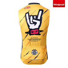 Lade das Bild in den Galerie-Viewer, Thriller Rider Sports Fahrradbekleidung Herren Fahrradweste Radweste Ärmellos Windweste(Rock)