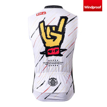 Lade das Bild in den Galerie-Viewer, Thriller Rider Sports Fahrradbekleidung Herren Fahrradweste Radweste Ärmellos Windweste(Rock)