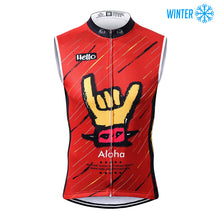 Cargar imagen en el visor de la galería, Thriller Rider Sports Ropa de Bicicleta Hombre Ciclismo Chalecos Sin Mangas Invierno/Térmico(Aloha)