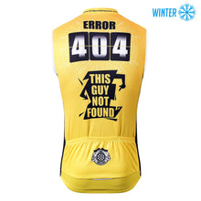 Lade das Bild in den Galerie-Viewer, Thriller Rider Sports Fahrradbekleidung Herren Fahrradweste Radweste Ärmellos Winterweste/Thermoweste(Error 404)