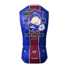 Load image into Gallery viewer, Thriller Rider Sports Bicycle Clothing Mens Cycling Vests Sleeveless(Fire in The Hole)