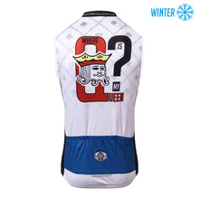 Load image into Gallery viewer, Thriller Rider Sports Bicycle Clothing Mens Cycling Vests Winter Sleeveless(Where is My Queen)