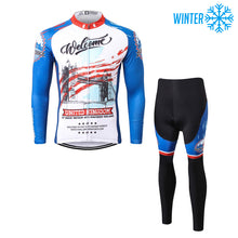 Lade das Bild in den Galerie-Viewer, Thriller Rider Sports Fahrradbekleidung Herren Fahrradjacken Radjacken und Lange Hosen Anzug Winter/Thermo(United Kingdom)