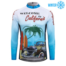 Cargar imagen en el visor de la galería, Thriller Rider Sports Ropa de Bicicleta Hombre Ciclismo Chaquetas Invierno/Térmico(Welcome to California)