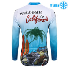 Cargar imagen en el visor de la galería, Thriller Rider Sports Ropa de Bicicleta Hombre Ciclismo Chaquetas Invierno/Térmico(Welcome to California)