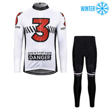 Charger l'image dans la galerie, Thriller Rider Sports Vêtements de Vélo Homme Cyclisme Vestes + Pantalon longue Thermique/Hiver Combinaison(Give Us 3 Feet Please)