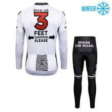Charger l'image dans la galerie, Thriller Rider Sports Vêtements de Vélo Homme Cyclisme Vestes + Pantalon longue Thermique/Hiver Combinaison(Give Us 3 Feet Please)