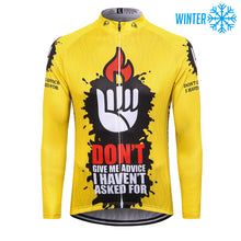 Load image into Gallery viewer, Thriller Rider Sports Bicycle Clothing Mens Cycling Jackets Winter(Don't Give Me Advice)