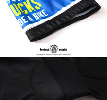 Cargar imagen en el visor de la galería, Thriller Rider Sports Ropa de Bicicleta Hombre Ciclismo Maillots y Culotte Corto con Tirantes Traje(Gas Sucks Ride a Bike)