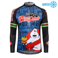 Load image into Gallery viewer, Thriller Rider Sports Bicycle Clothing Mens Cycling Jackets Winter(Burn My Calorie)