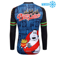 Load image into Gallery viewer, Thriller Rider Sports Bicycle Clothing Mens Cycling Jackets Winter(Burn My Calorie)