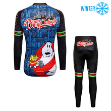 Lade das Bild in den Galerie-Viewer, Thriller Rider Sports Fahrradbekleidung Herren Fahrradjacken Radjacken und Lange Hosen Anzug Winter/Thermo(Burn My Calorie)