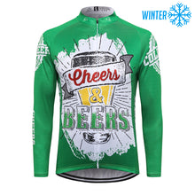 Cargar imagen en el visor de la galería, Thriller Rider Sports Ropa de Bicicleta Hombre Ciclismo Chaquetas Invierno/Térmico(Cheers & Beers)