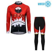 Lade das Bild in den Galerie-Viewer, Thriller Rider Sports Fahrradbekleidung Herren Fahrradjacken Radjacken und Lange Hosen Anzug Winter/Thermo(The Devil is in Your Heart)