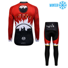 Lade das Bild in den Galerie-Viewer, Thriller Rider Sports Fahrradbekleidung Herren Fahrradjacken Radjacken und Lange Hosen Anzug Winter/Thermo(The Devil is in Your Heart)
