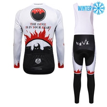 Cargar imagen en el visor de la galería, Thriller Rider Sports Ropa de Bicicleta Hombre Ciclismo Chaquetas y Culotte Largo con Tirantes Invierno/Térmico Traje(The Devil is in Your Heart)