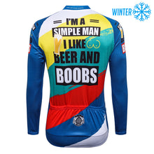 Lade das Bild in den Galerie-Viewer, Thriller Rider Sports Fahrradbekleidung Herren Fahrradjacken Radjacken Winter/Thermo(I'm a Simple Man)