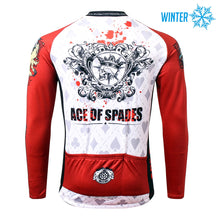 Load image into Gallery viewer, Thriller Rider Sports Bicycle Clothing Mens Cycling Jackets Winter(Ace of Spades)