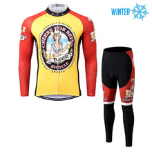 Load image into Gallery viewer, Thriller Rider Sports Bicycle Clothing Mens Cycling Jackets and Tights Winter Kit(Cheer for Being)