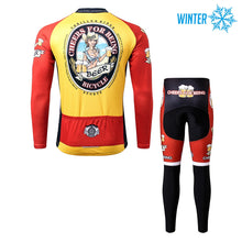 Load image into Gallery viewer, Thriller Rider Sports Bicycle Clothing Mens Cycling Jackets and Tights Winter Kit(Cheer for Being)