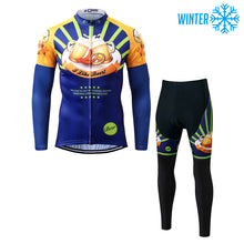 Cargar imagen en el visor de la galería, Thriller Rider Sports Ropa de Bicicleta Hombre Ciclismo Chaquetas y Culotte Largo Invierno/Térmico Traje(I Like Beer)