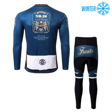 Load image into Gallery viewer, Thriller Rider Sports Bicycle Clothing Mens Cycling Jackets and Tights Winter Kit(Airplane)