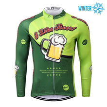 Cargar imagen en el visor de la galería, Thriller Rider Sports Ropa de Bicicleta Hombre Ciclismo Chaquetas Invierno/Térmico(I Like Beer)