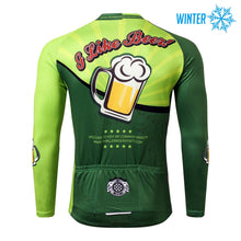 Cargar imagen en el visor de la galería, Thriller Rider Sports Ropa de Bicicleta Hombre Ciclismo Chaquetas Invierno/Térmico(I Like Beer)