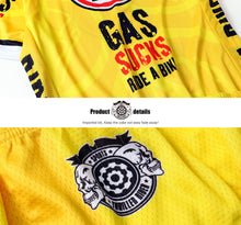 画像をギャラリービューアに読み込む, Thriller Rider Sports 自転車の服 メンズ サイクルジャージ 半袖(Gas Sucks Ride a Bike)
