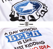 Carica l'immagine nel visualizzatore di Gallery, Thriller Rider Sports Abbigliamento per Biciclette Uomo Ciclismo Maglie e Pantaloncini Combinazione(Beer Cap)